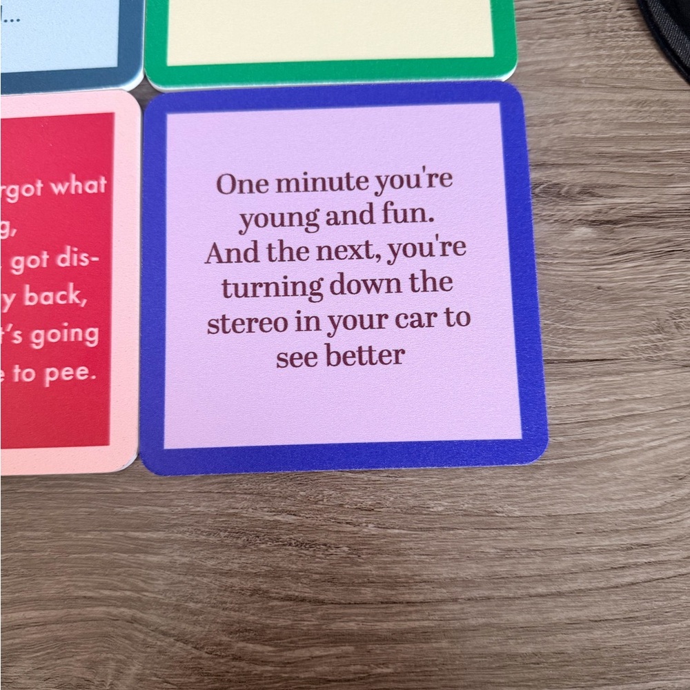 Humorous Quote Coasters Set — Multi-Color Decorative Coasters - Picture 7 of 15